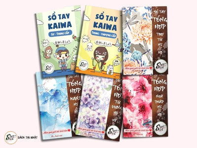 [FREESHIP ] COMBO 6 CUỐN SỔ TAY TỔNG HỢP KIẾN THỨC JLPT N5 – N1 (TV, KJ, NP, TRỢ-PHÓ-LIÊN, KAIWA 1+2)