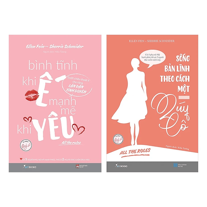 Combo All The Rules Bình Tĩnh Khi Ế, Mạnh Mẽ Khi Yêu + Sống Bản Lĩnh Theo Cách Một Quý Cô (2 Cuốn)