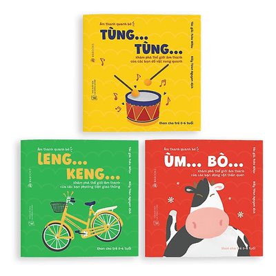 Ehon - Combo 3 Cuốn Âm Thanh Quanh Bé - Dành Cho Trẻ Từ 0 - 6 Tuổi