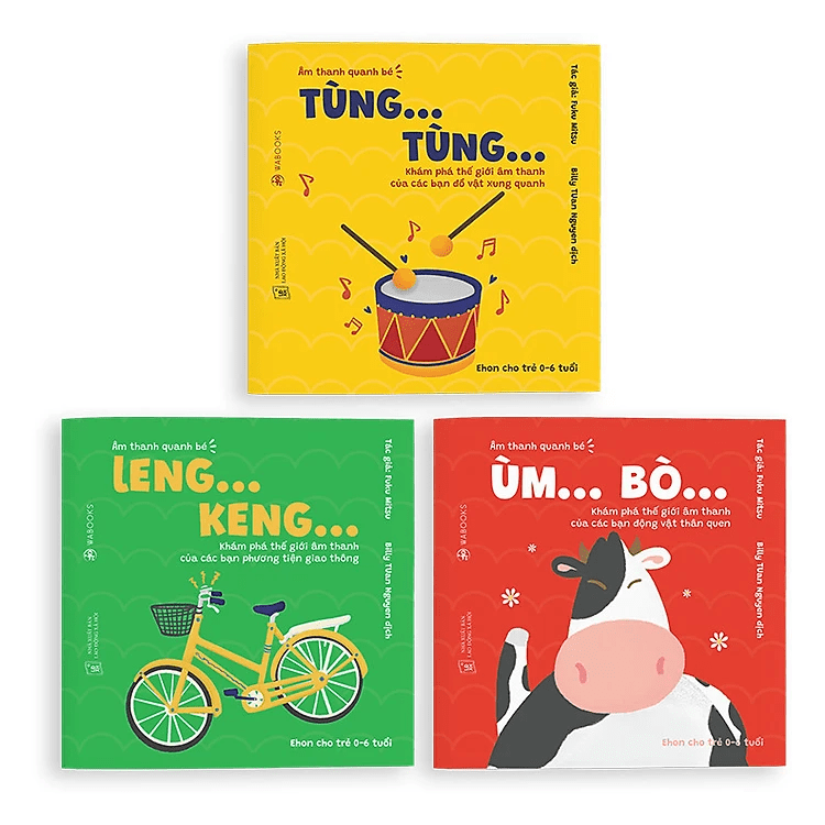 Ehon - Combo 3 Cuốn Âm Thanh Quanh Bé - Dành Cho Trẻ Từ 0 - 6 Tuổi