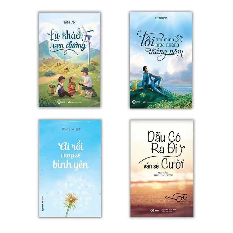 COMBO 4 cuốn Người Kể Chuyện Đời (Dẫu ra đi vẫn sẽ cười + Ai rồi cũng bình yên + Lữ Khách Ven Đường + Tôi Tìm Mình Giữa Những Tháng Năm)