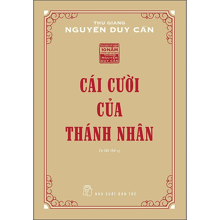 Cái Cười Của Thánh Nhân (Ts Thu Giang)(Tái Bản)