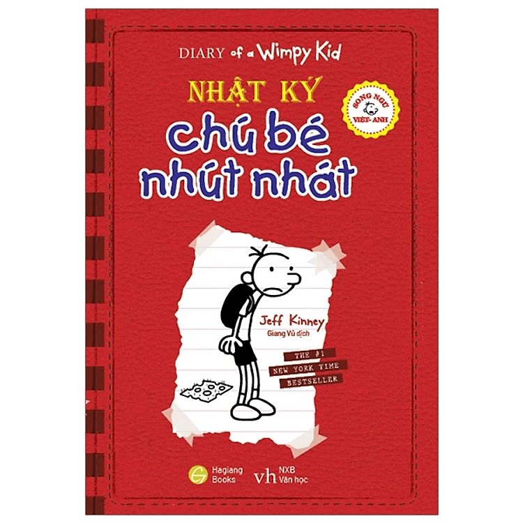 Diary Of A Wimpy Kid - Nhật Ký Chú Bé Nhút Nhát ( màu đỏ )