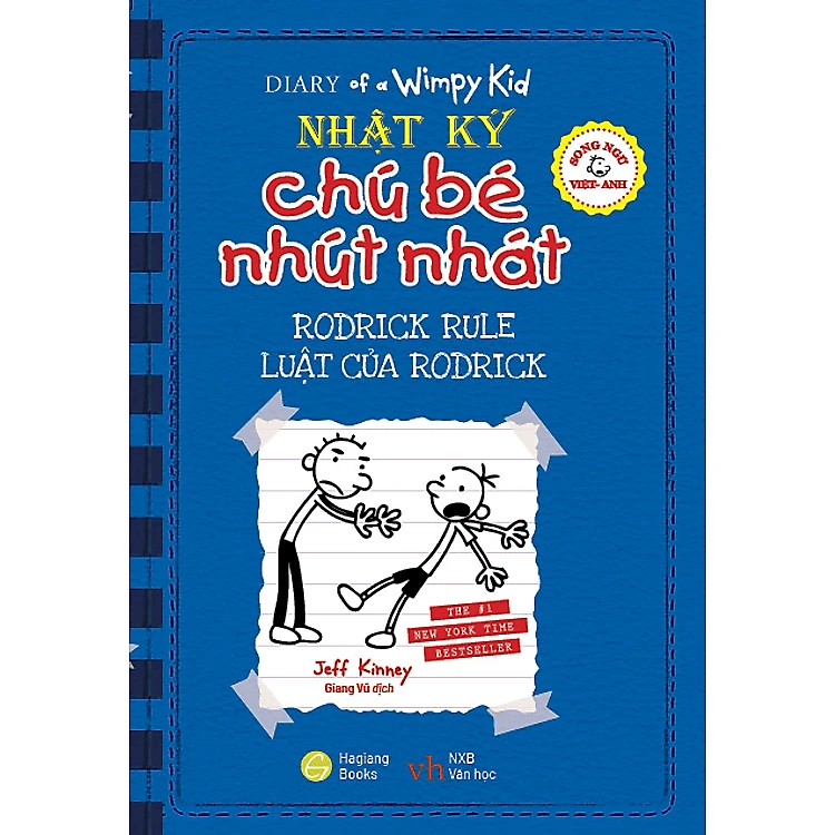 Nhật ký chú bé nhút nhát Song ngữ Việt - Anh Tập 2 (Luật của Rodrick)