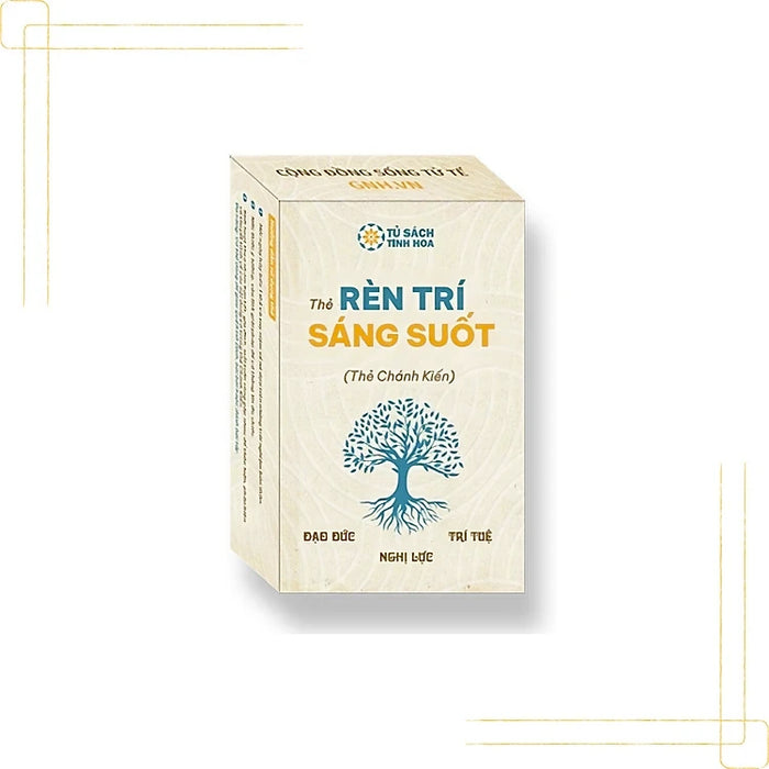 Bộ Thẻ Rèn Trí Sáng Suốt mới (Nâng cấp thay thế cho bộ Thẻ Chánh Kiến) - Sản phẩm tâm huyết thầy Trần Việt Quân