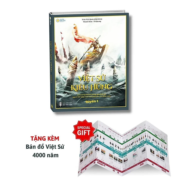 Sách Việt Sử Kiêu Hùng (bìa cứng) - Bộ sách tâm huyết của thầy Trần Việt Quân