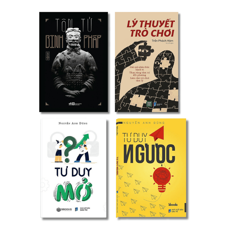 Combo Tôn tử binh pháp + Lý thuyết trò chơi + Tư duy ngược + Tư duy mở