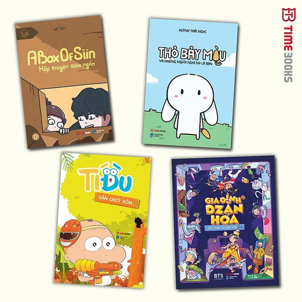 Combo Thỏ Bảy Màu + A Box of Siin + Gia Đình Dzăn Hoá + Tí Đù