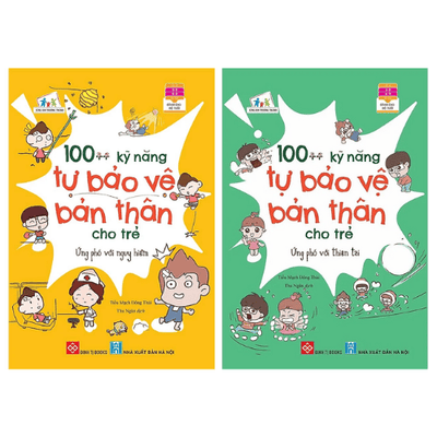 Combo Kỹ Năng Tự Bảo Vệ Bản Thân Cho Trẻ (100++ Kỹ Năng Tự Bảo Vệ Bản Thân Cho Trẻ - Ứng Phó Với Nguy Hiểm + Ứng phó với Thiên tai)
