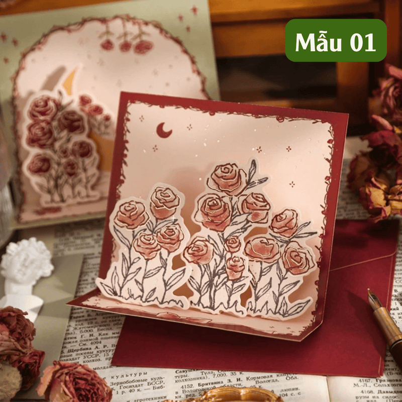 Thiệp chúc mừng Handmade 3D