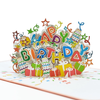 Thiệp 3D Happy Birthday, Thiệp Popup Chúc Mừng Sinh Nhật Thiệp Nổi HMG Handmade