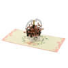 Thiệp 3D Handmade Rose basket Giỏ Hoa Hồng, Giỏ hoa Thiệp Nổi HMG