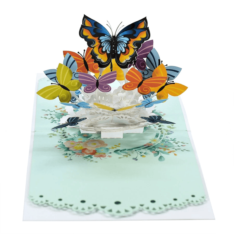 NHIỀU MẪU - Thiệp nổi ĐÀN BƯỚM, Animal Popup Card, Butterflies handmade pop-up card, thiệp nổi HMG, quà tặng độc đáo