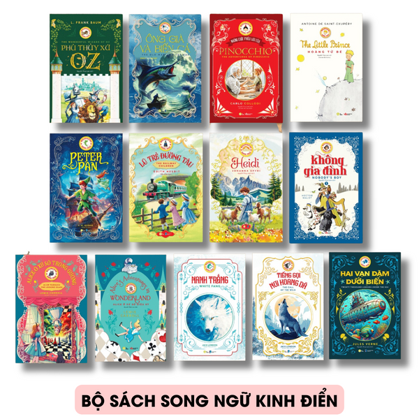 Combo sách song ngữ kinh điển Anh - Việt