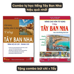 Combo tự học tiếng Tây Ban Nha hiệu quả nhất (Cẩm nang hướng dẫn tự học tiếng Tây Ban Nha trình độ sơ cấp - trung cấp + Nâng cao vốn từ vựng tiếng Tây Ban Nha theo chủ đề bằng hình ảnh)