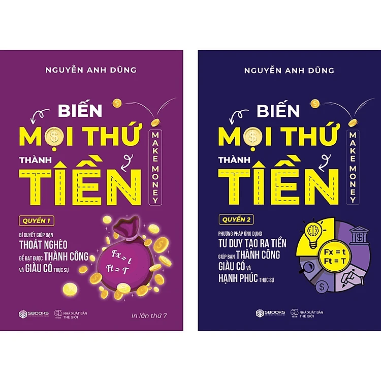 Combo 2 cuốn Biến Mọi Thứ Thành Tiền - Quyển 1+2