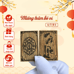 Miếng Trầm Bỏ Ví Tài Lộc OM MANI, Gỗ Trầm Hương Phong Thuỷ May Mắn Tài Lộc, Sức Khoẻ Bình An