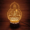 Bộ đèn Led Hình Phật đế gỗ cao cấp