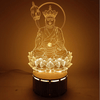 Bộ đèn Led Hình Phật đế gỗ cao cấp