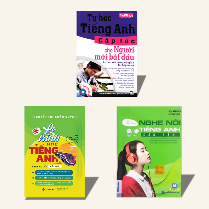 Combo Sách tiếng anh cho người mất gốc