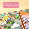 Đồ chơi cuốn sổ ma thuật vẽ tranh bằng nước bóc dán 10 chủ đề đa dạng chi tiết cho bé học tập