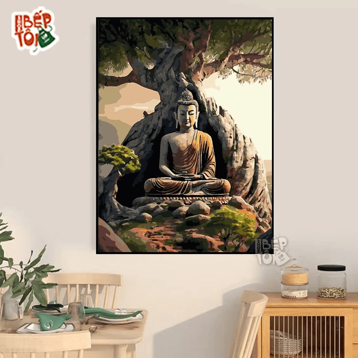 Tranh số hóa Phật giáo mẫu Phật Mâu Ni 1