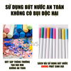 Sách vẽ tự xóa chất liệu vải Graffiti tặng Kèm12 Bút - Combo Sách vẽ + bút viết tự xóa cho bé