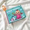 Sách vải cho bé sơ sinh 0 đến 12 tháng Lalala baby, an toàn tuyệt đối, kích thước 12x11cm, 8 mặt sột soạt