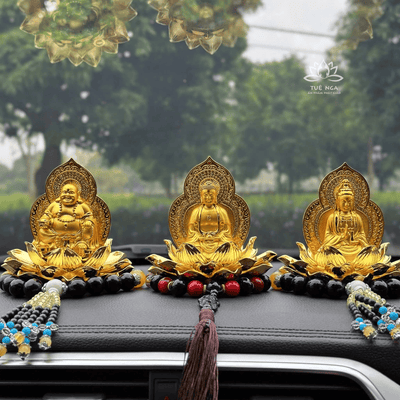 Tượng Phật Quan Âm, A Di Đà, Di Lặc, Đài Sen 2 Mặt, Cao Cấp,Sang Trọng