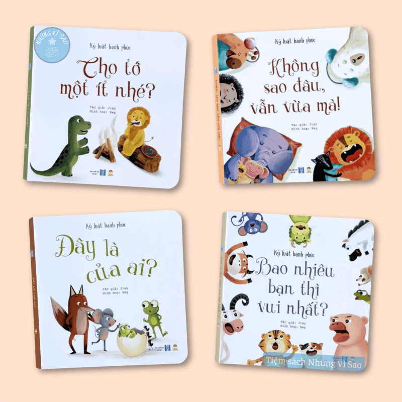 Sách - Bộ Kỷ Luật Hạnh Phúc (4 Cuốn Giấy Bồi Cứng Cho Bé Từ 1 Tuổi+)