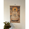 Tranh Mành Trúc Nghệ Thuật - Quan Thế Âm Bồ Tát ( 60x100 cm)