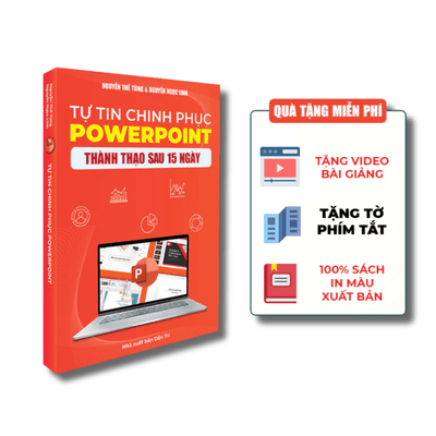 Sách PowerPoint Tin Học Văn Phòng Từ Cơ Bản Đến Nâng Cao Cho Người Đi Làm + Tặng Kèm Video Hướng Dẫn