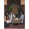 S65 - Bộ Đồ Bà Ba túi đồng xu sang chảnh - Set đồ đi lễ chùa đi chơi vải gấm tằm vân hoa mềm nhẹ