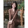 B24 - SET ĐỒ LAM ĐI CHÙA - quần áo Phật tử truyền thống- pháp phục nữ cổ bà lai cúc tết thêu Tâm