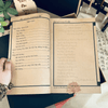 Sổ chép Kinh Trường Thọ Diệt Tội/ Tập vở chép Kinh giấy cổ in mờ Tuệ Anh (Tặng Hộp đựng)