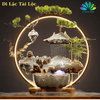 Thác Nước Phong Thủy Tượng Di Lặc, Chú Tiểu, Ngựa Trắng Có Đèn Led Hào Quang Đem Lại May Mắn Tài Lộc