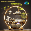 Thác Nước Phong Thủy Tượng Di Lặc, Chú Tiểu, Ngựa Trắng Có Đèn Led Hào Quang Đem Lại May Mắn Tài Lộc