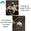 Thác Nước Phong Thủy Tượng Di Lặc, Chú Tiểu, Ngựa Trắng Có Đèn Led Hào Quang Đem Lại May Mắn Tài Lộc