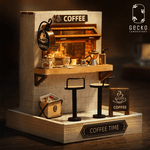 Mô hình lắp ghép Tiệm Cafe GECKO LABS thử thách sự khéo léo, giải tỏa căng thẳng