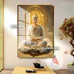 P03 - Tranh tráng gương Phật áo trắng