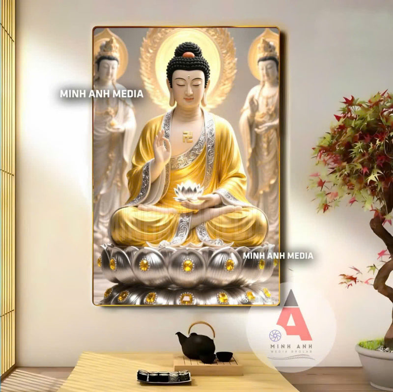P06 - Tranh tráng gương Phật Bồ Tát
