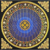 Tranh tô Mandala Lục Tự Đại Minh Chú - Om Mani Padme Hum (tặng kèm cọ, màu)