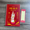 Combo 4 sổ tay chép kinh in mờ (Địa Tạng + Sám Hối + Chú Đại Bi + Dược Sư) Tặng vòng tay + lá bồ đề