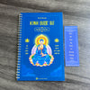 Combo 4 sổ tay chép kinh in mờ (Địa Tạng + Sám Hối + Chú Đại Bi + Dược Sư) Tặng vòng tay + lá bồ đề