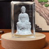 (Tặng lá bồ đề) Tượng Phật Pha Lê 3D Kèm Đế Đèn Led (Tượng Địa Tạng, Tượng A Di Đà, Tượng Thích Ca, Tượng Quan Âm, Tượng Dược Sư)