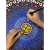 Tranh tô Mandala Chú Lăng Nghiêm chữ Phạn (tặng cọ, màu)