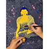 (50x70cm) Tranh tô Đức Phật Thích Ca 1 (tặng cọ và màu nhũ vàng)