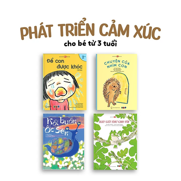 Truyện Ehon bé 3-4-5 tuổi - Bộ 4 cuốn Phát triển cảm xúc