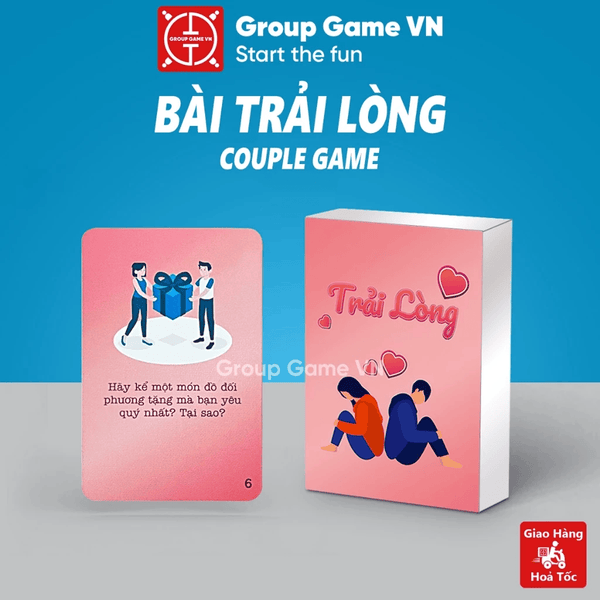 [Bộ Trải Lòng]Bộ bài Trải Lòng dành cho cặp đôi, Boardgame dành cho cặp đôi đang yêu tâm sự tìm hiểu nhau