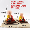Tượng Phật Chú Tiểu Gõ Mõ Gật Đầu Dùng Năng Lượng Ánh Sáng